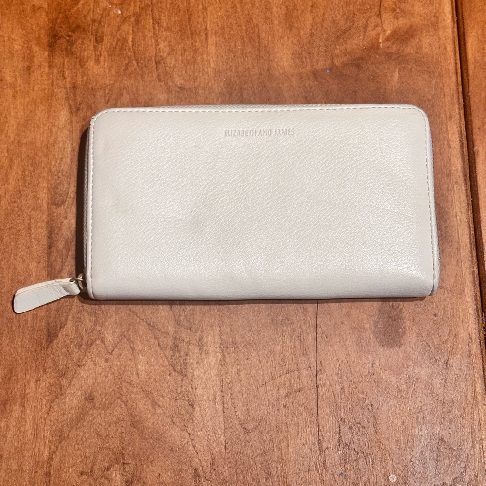 Elizabeth and James Ivory Zip-Around Leather Wallet